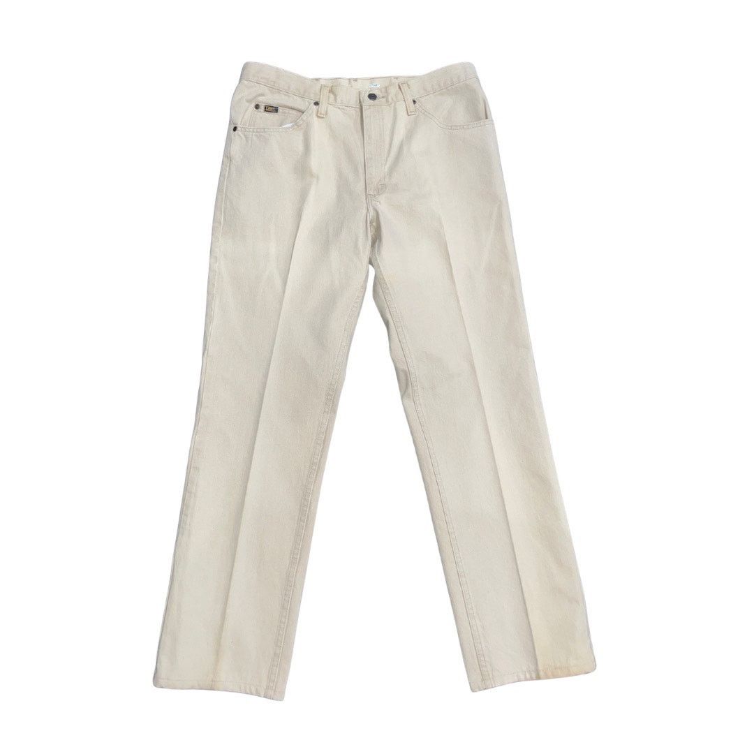 Lee Mens Tan Jeans 36X32 Straight Leg Regular Fit Streetwear Size US 36 / EU 52 - 1 Thumbnail