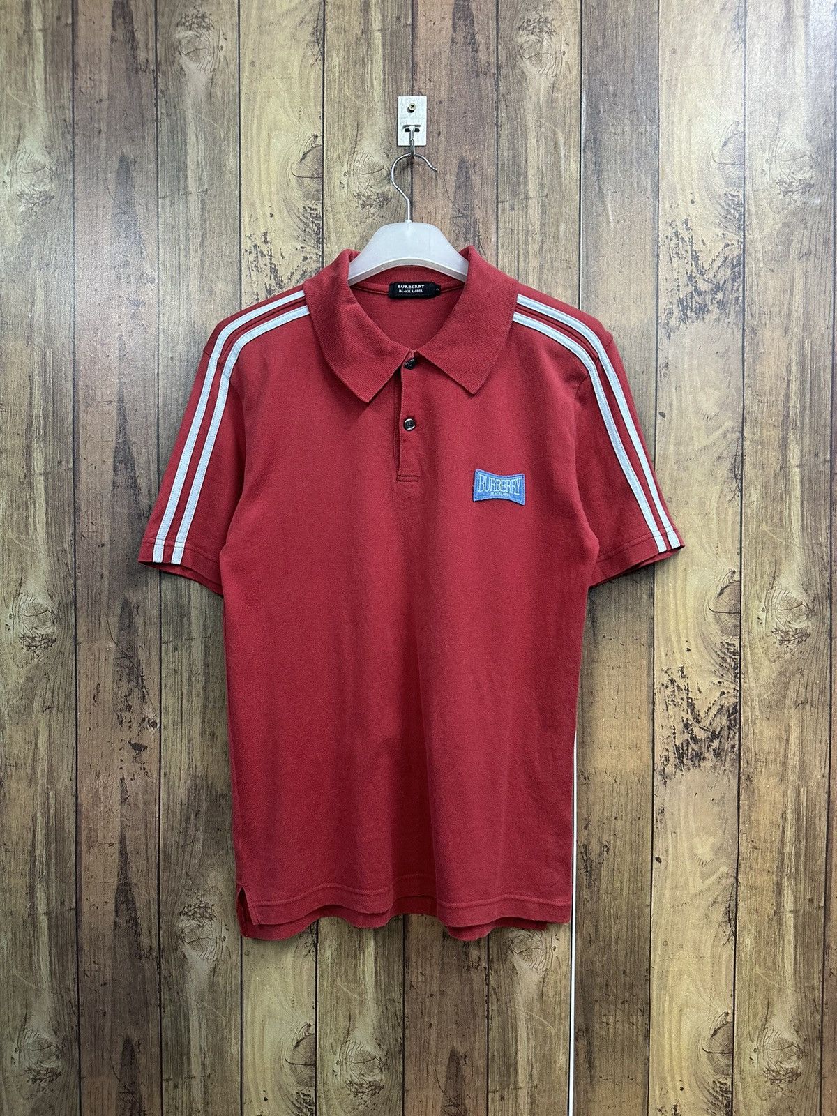 Burberry Burberry Black Label Red Polo Shirt A454 Size US S / EU 44-46 / 1 - 1 Thumbnail