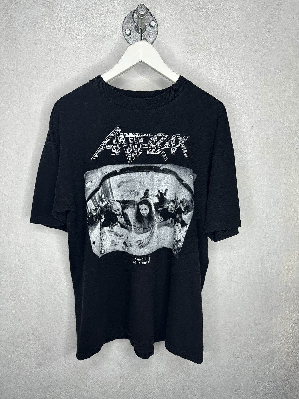 image of Band Tees x Vintage 1993 Anthrax Sound Of White Noise Single Stitch in Black, Men's (Size XL)