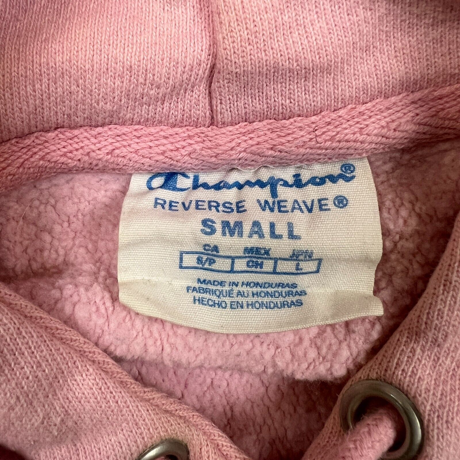 Champion × Vintage Champion Hoodie Small Pink Reverse Weave Pullover Hoodie Size S / US 4 / IT 40 - 7 Thumbnail
