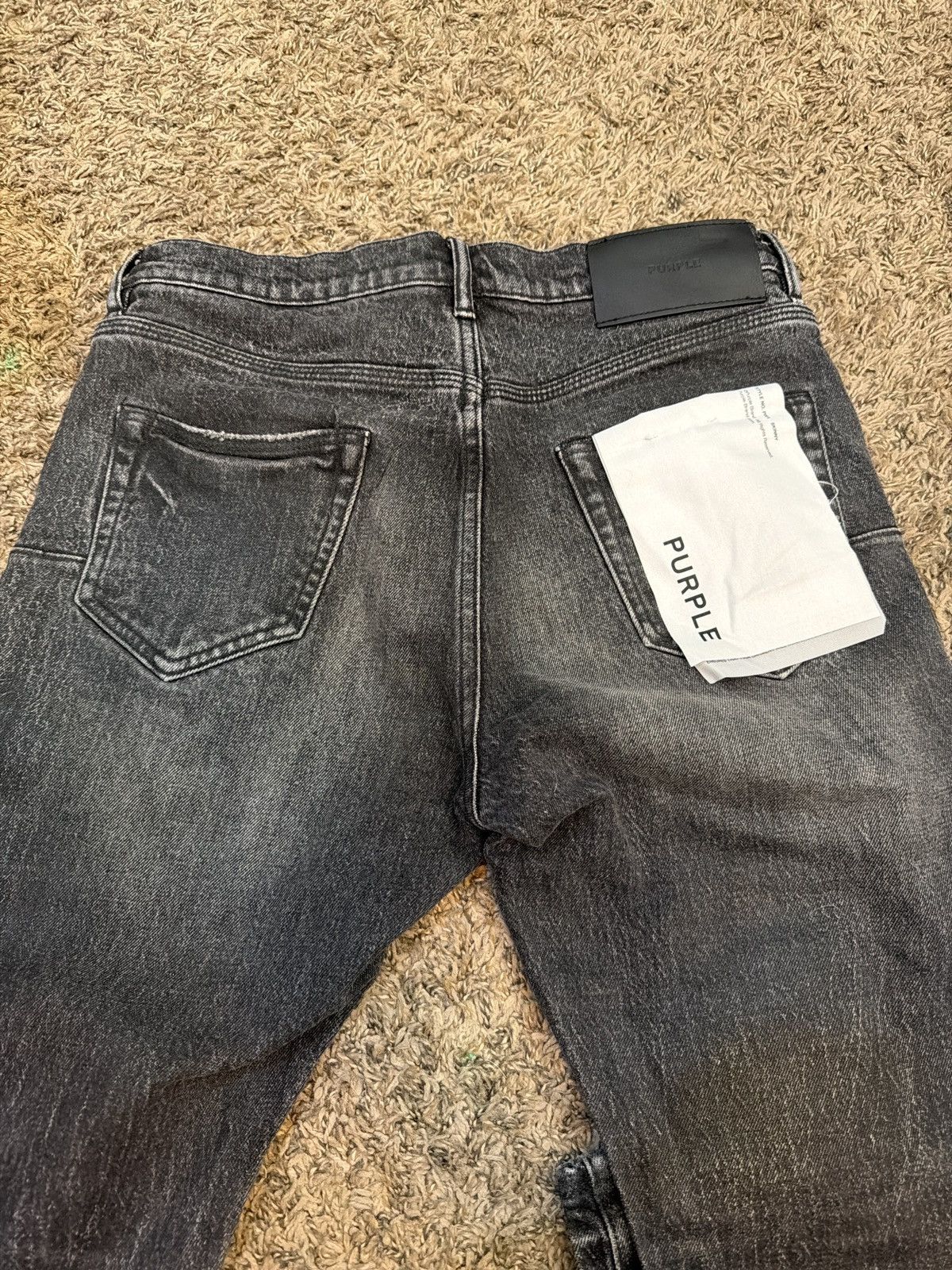 Purple Brand Purple skinny jeans Waxed grey p001 Size US 31 - 7 Thumbnail