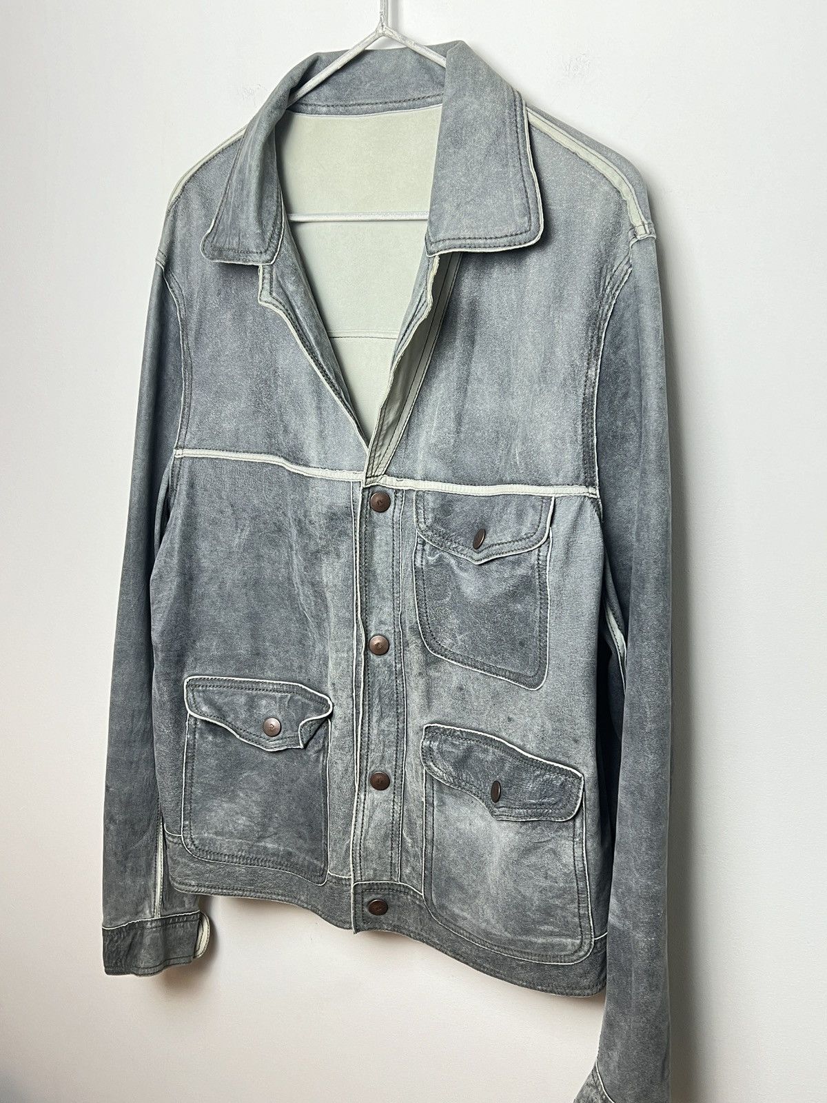 Giorgio Armani armani y2k reversible leather/suede jacket Size US L / EU 52-54 / 3 - 3 Thumbnail