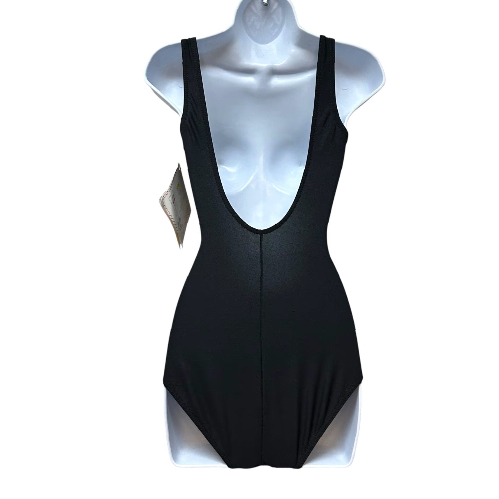 Etro VINTAGE It Figures Black Tummy Thinner Swimsuit Full Coverage Size 8 Womens Size ONE SIZE - 3 Thumbnail