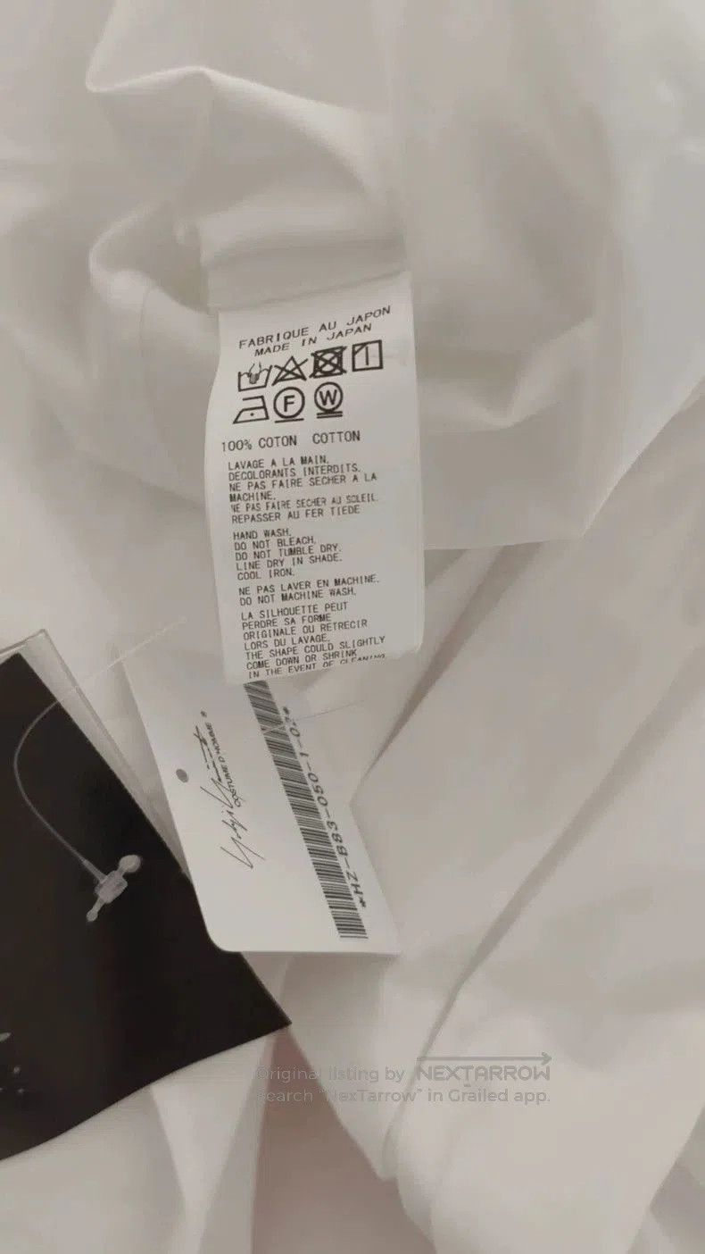 Yohji Yamamoto Yohji Yamamoto White Shirt Size 2. Size US M / EU 48-50 / 2 - 6 Thumbnail