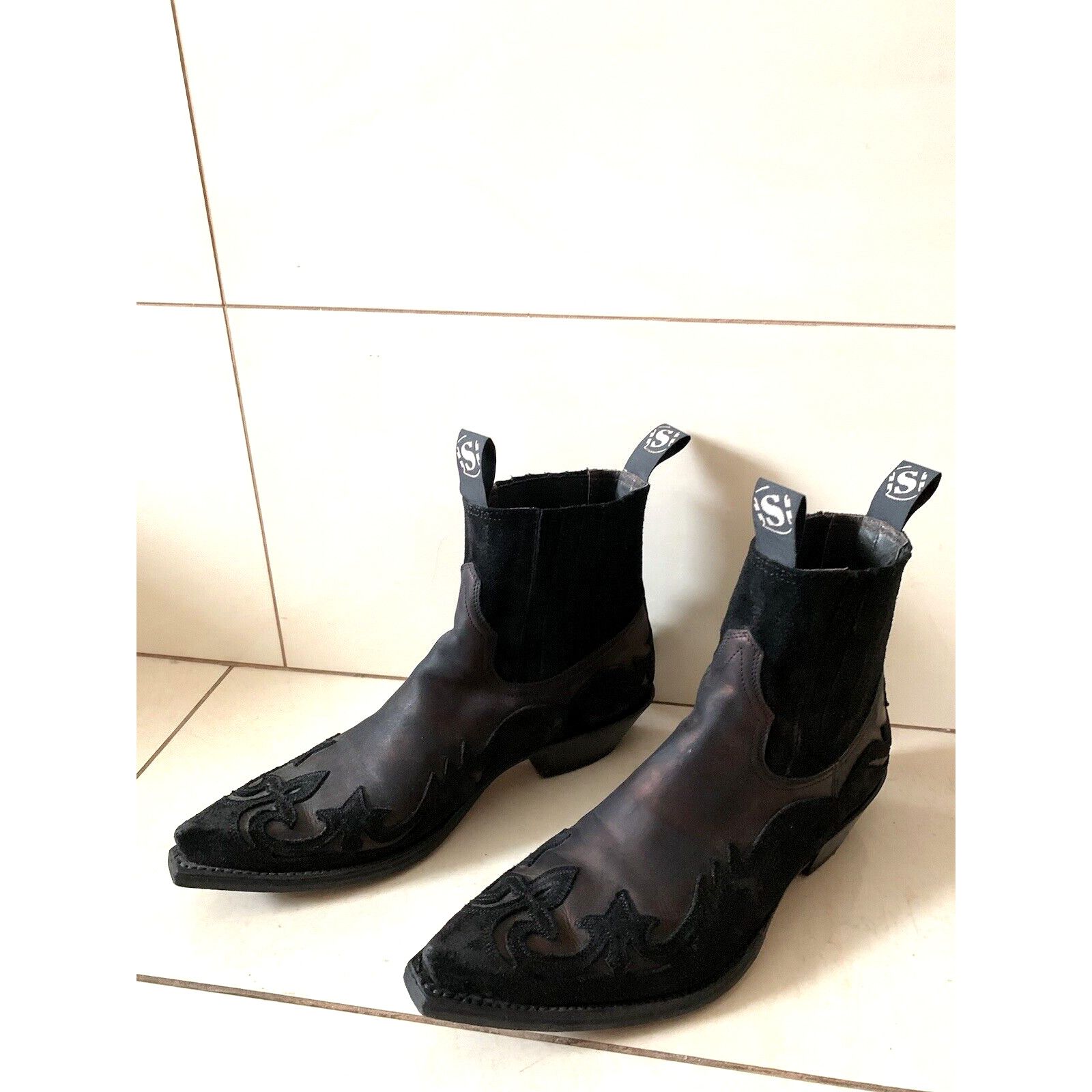 Sendra Men's SENDRA Cowboy Leather Boots Bronze EU 45 UK 10 US 10.5 Size US 10.5 / EU 43-44 - 5 Thumbnail