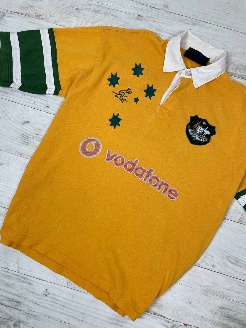Vintage Wallabies Rugby Union Australia 2002 Polo Shirt Jersey Size US M / EU 48-50 / 2 - 3 Thumbnail