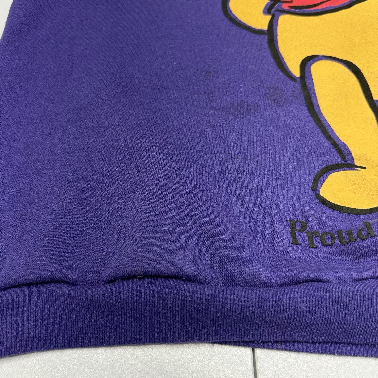 Disney Vintage Winnie The Pooh Sweatshirt Oversized L Purple Crew N Size US L / EU 52-54 / 3 - 6 Thumbnail