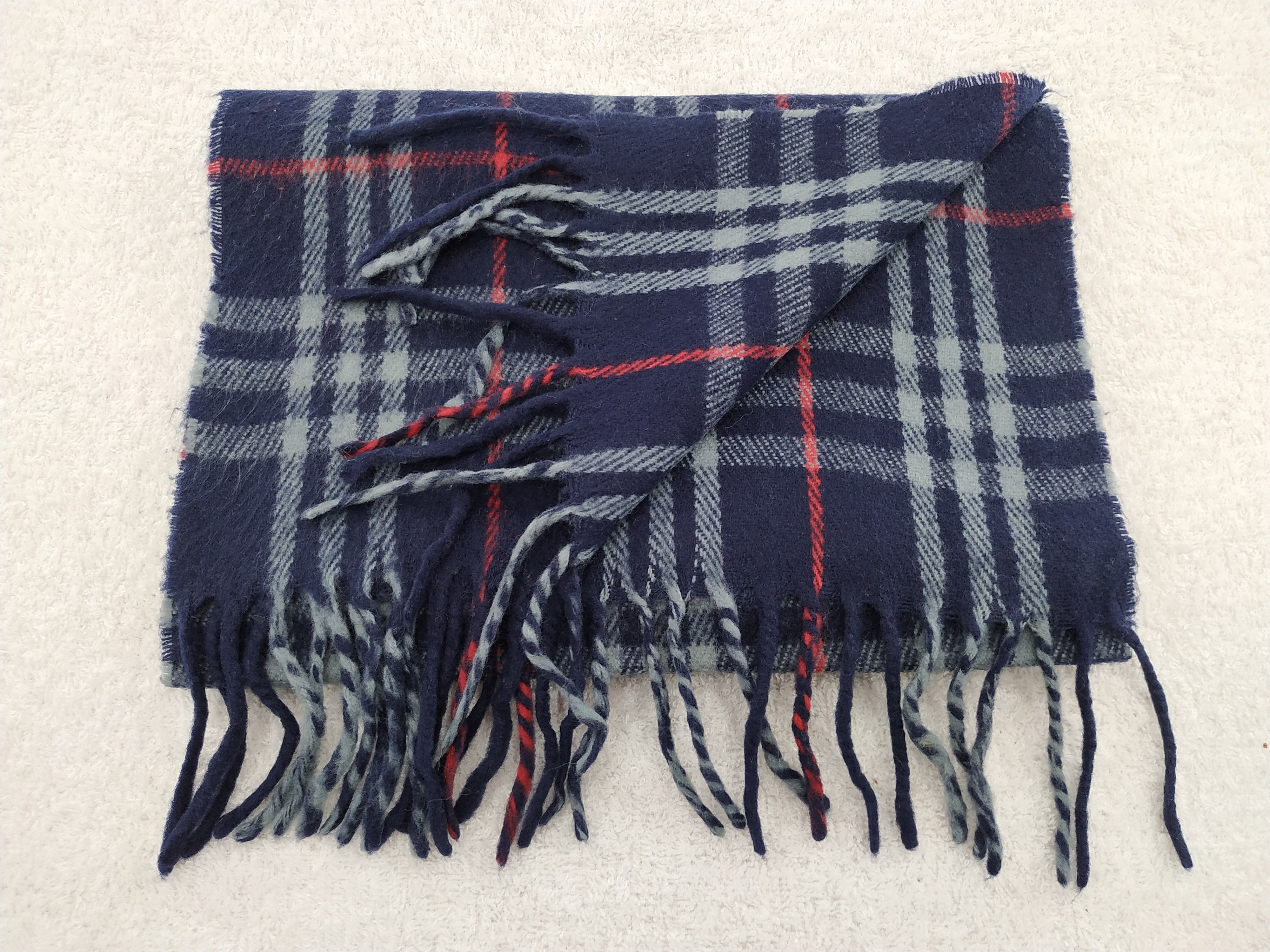 Burberry × Vintage Burberry Scarf / Muffler / Neckwear - WW220 Size ONE SIZE - 4 Thumbnail