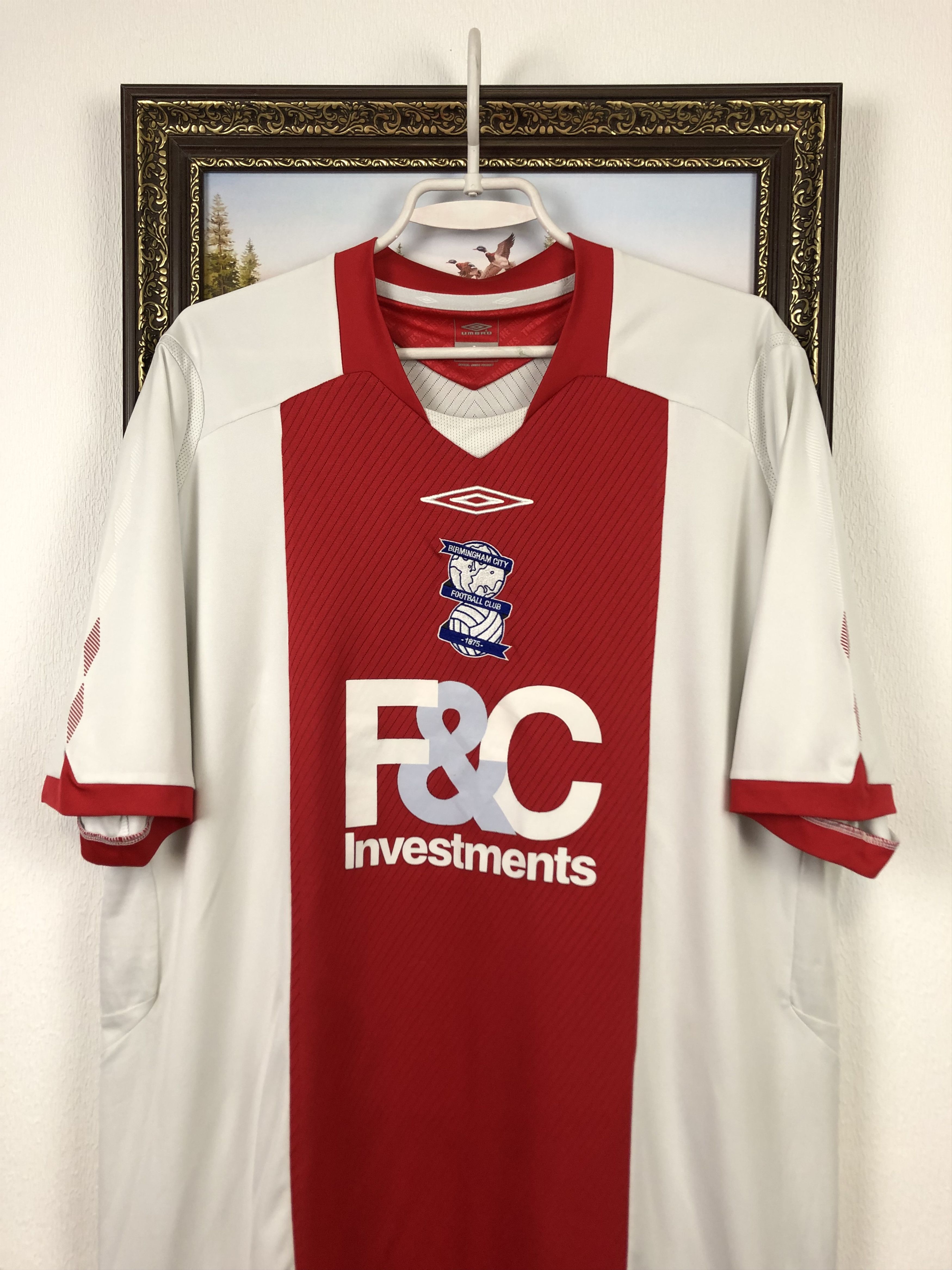 Umbro Birmingham City Away football shirt 2008 Soccer Umbro Jersey Size US XXL / EU 58 / 5 - 2 Thumbnail