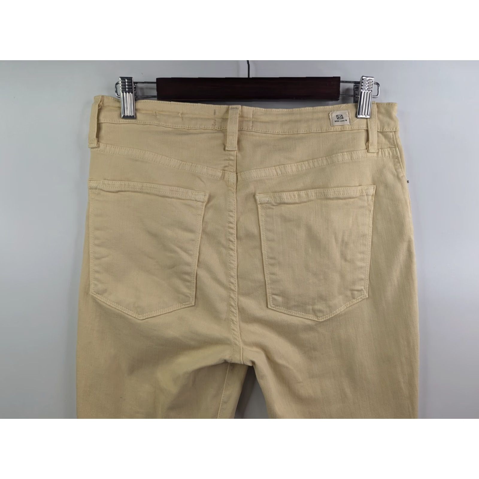 Denime L.T.J. Letters to Juliet Jeans Women's 30 Skinny Denim Yellow 5-Pocket Stretch Comfort Size 30" / US 8 / IT 44 - 5 Thumbnail
