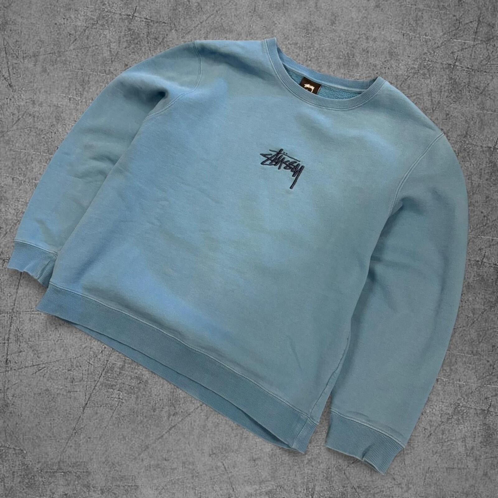 Stussy Y2K Blue Stussy Crewneck Size US L / EU 52-54 / 3 - 2 Thumbnail