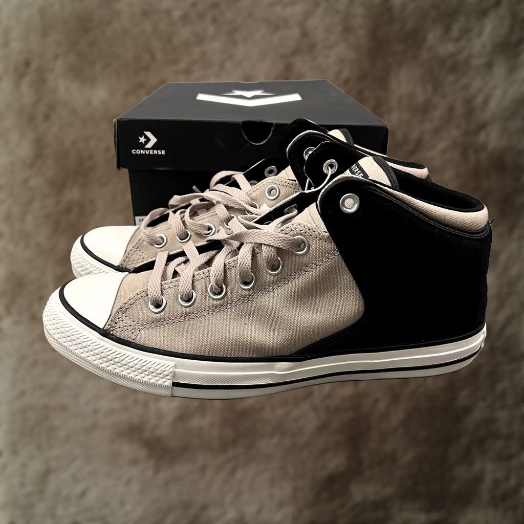 Converse CTAS‎ High Street Mid Top Sneakers Mens Size 11 Papyrus/Black A14294C s-l400.jpg main image 4