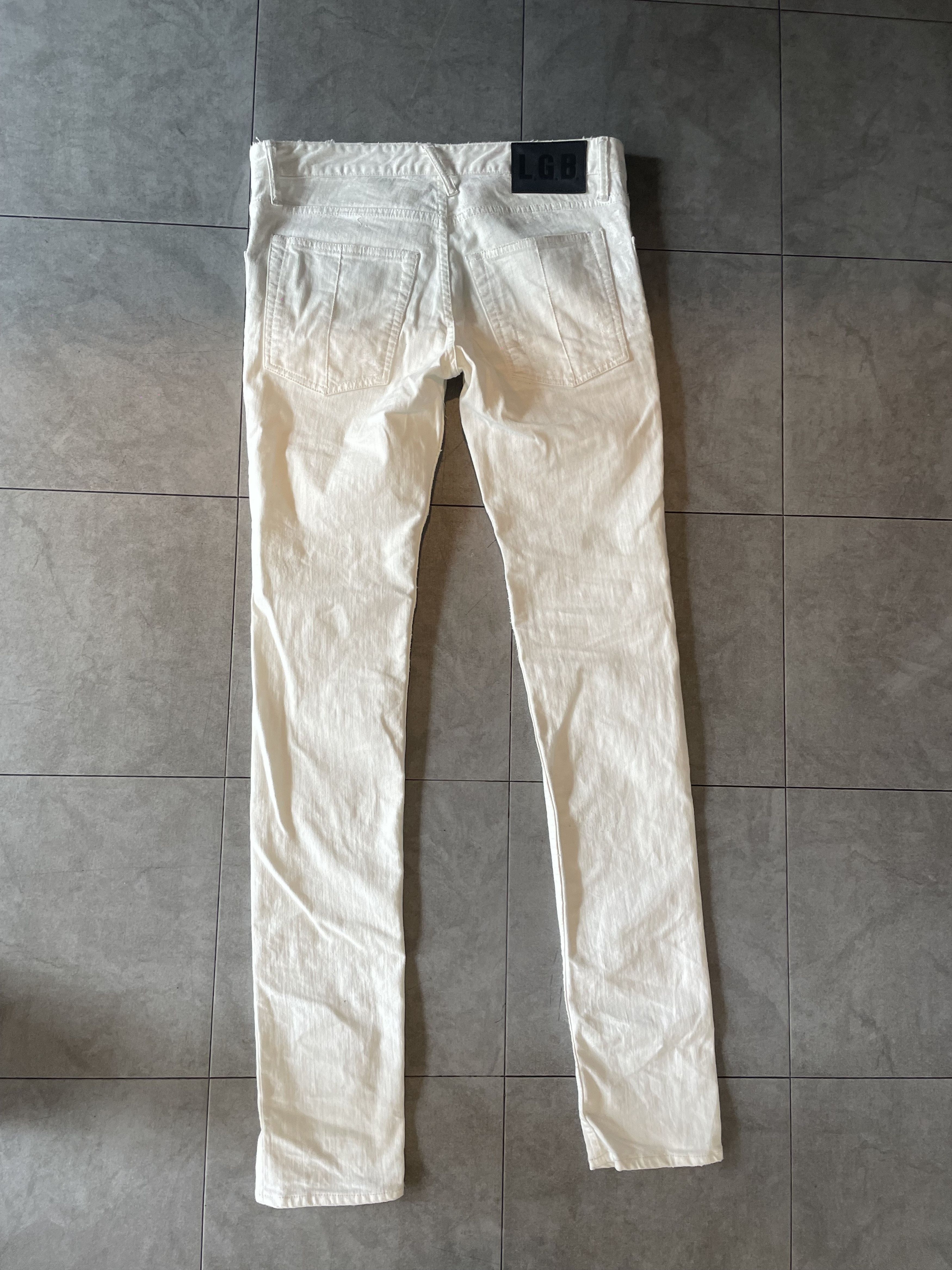Le Grande Bleu (L.G.B.) LGB Paint-splattered double-zip denim Size US 29 - 2 Thumbnail