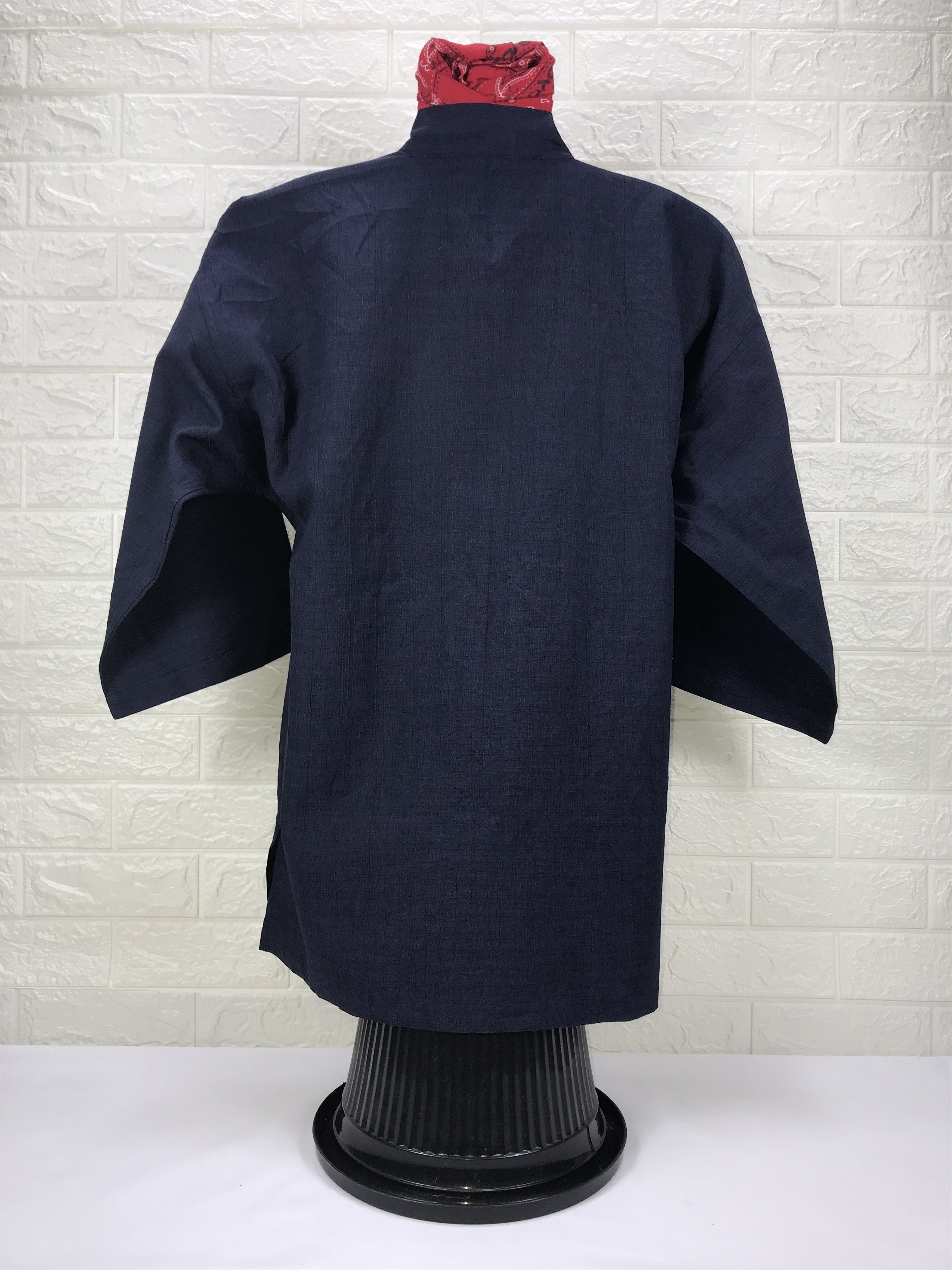 Japanese Brand Vintage Kansai Yamamoto Dark Blue Kimono Cardigan Size US M / EU 48-50 / 2 - 5 Thumbnail