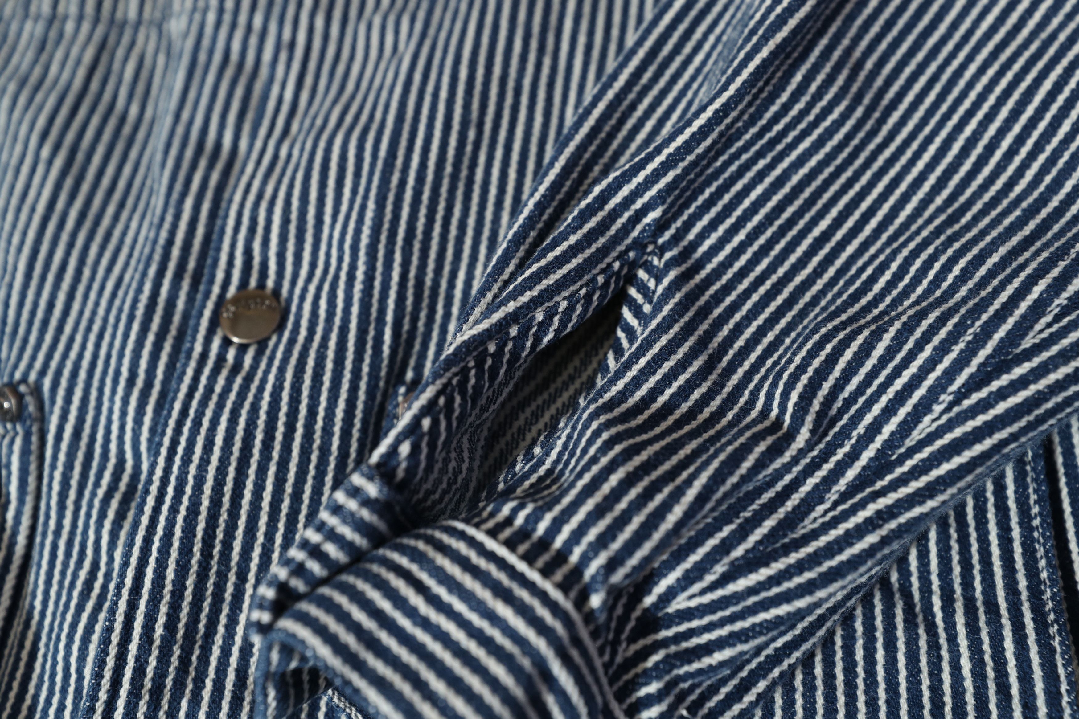 Brixton Brixton Striped Long Sleeve Overshirt (L) Size US L / EU 52-54 / 3 - 10 Thumbnail