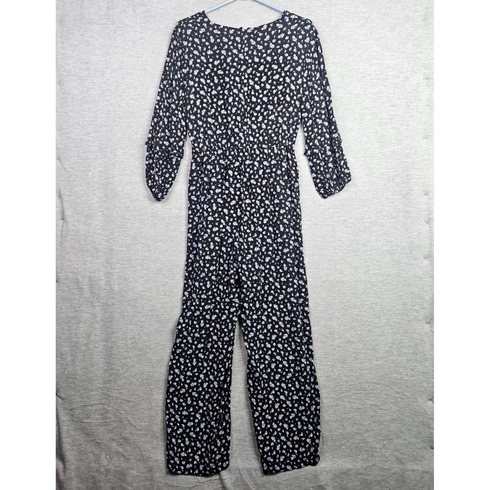 Madewell Madewell Jumpsuit Women’s Floral Ruffle-Sleeve Tie-Waist Size M Size 32" / US 10 / IT 46 - 2 Thumbnail