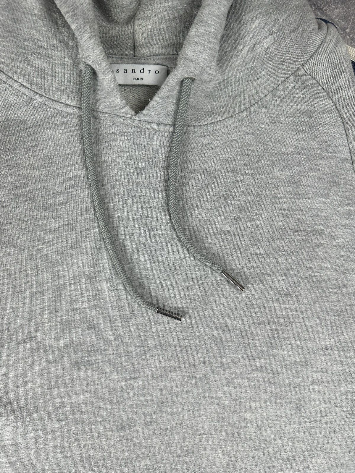 Sandro Sandro Mens Luxury Lampas Silver Pullover Hoodie Size US M / EU 48-50 / 2 - 8 Thumbnail