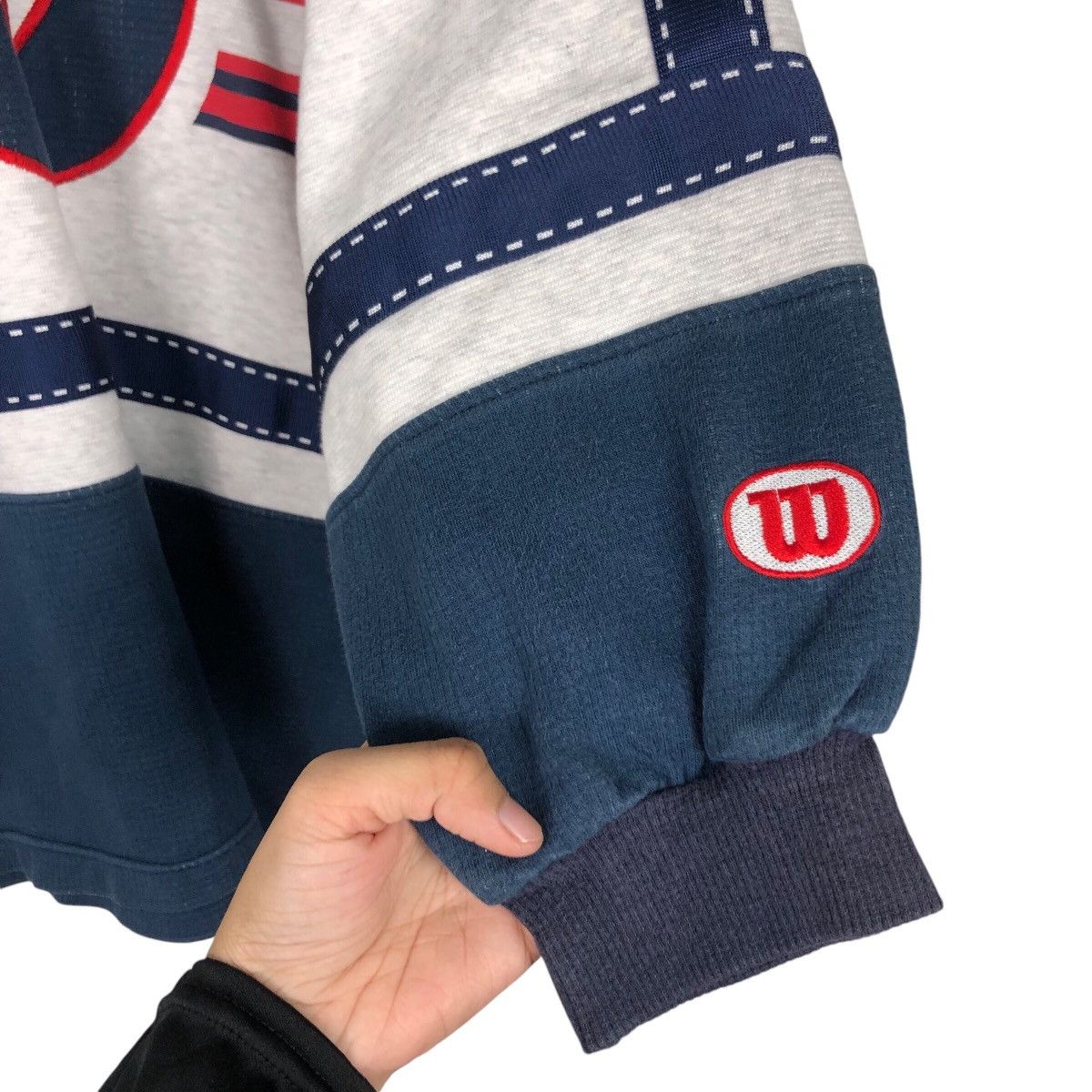 Japanese Brand × Vintage × Wilson Vintage Wilson Sweatshirt Big Logo Spell Out Streetwear Size US M / EU 48-50 / 2 - 10 Thumbnail