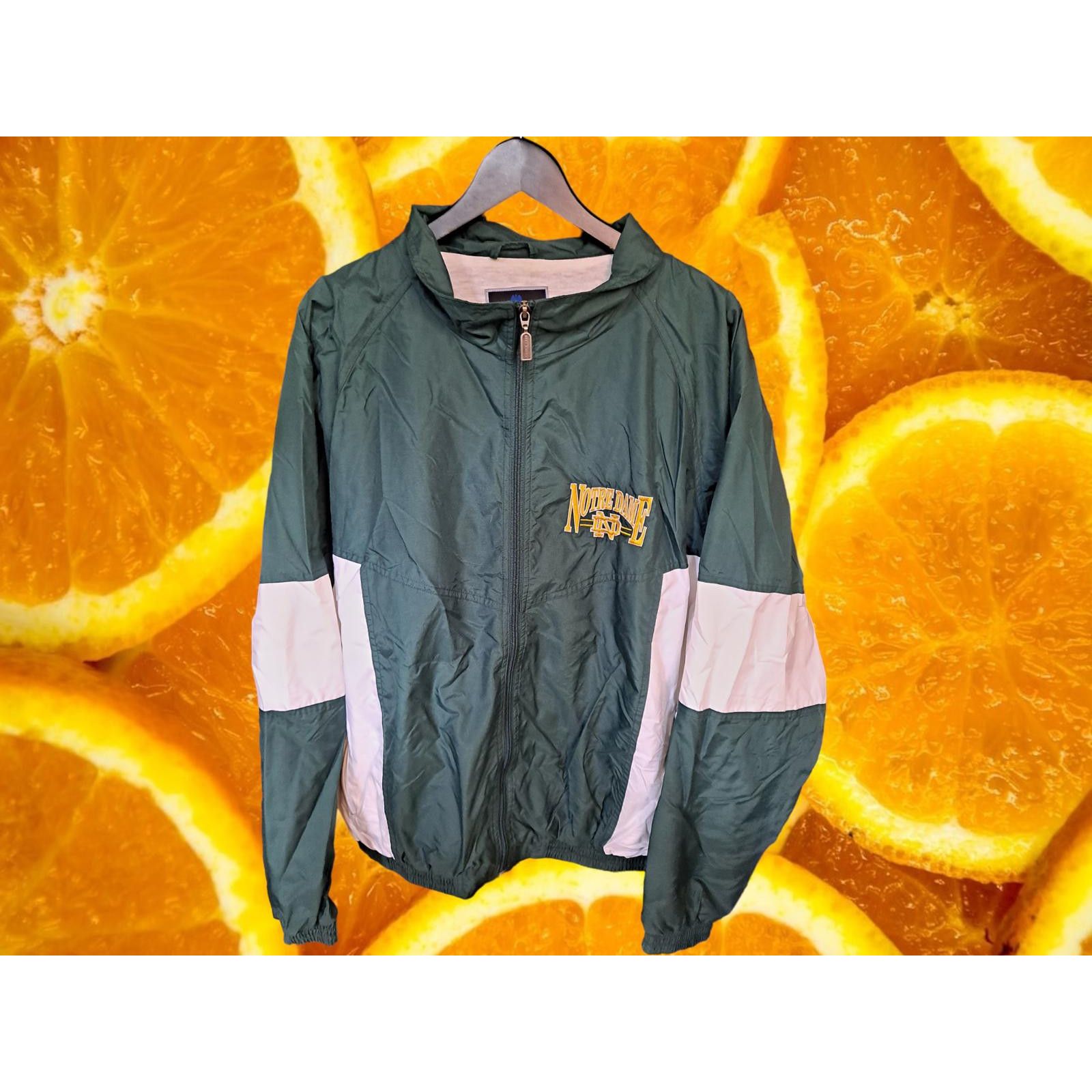 Holloway Notre Dame Holloway Full Zipper Green and White Jacket Size Size US XL / EU 56 / 4 - 1 Thumbnail