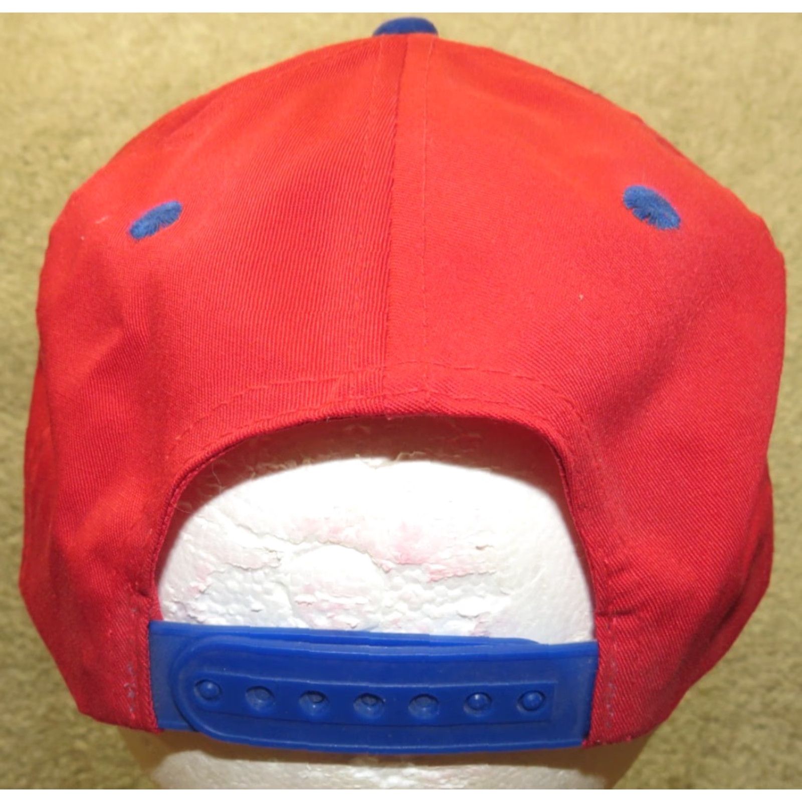 NASCAR Vtg HaT Brickyard 400 1996 Red Blue Nascar Racing Logo Trucker Adjustable Hat Size ONE SIZE - 4 Thumbnail