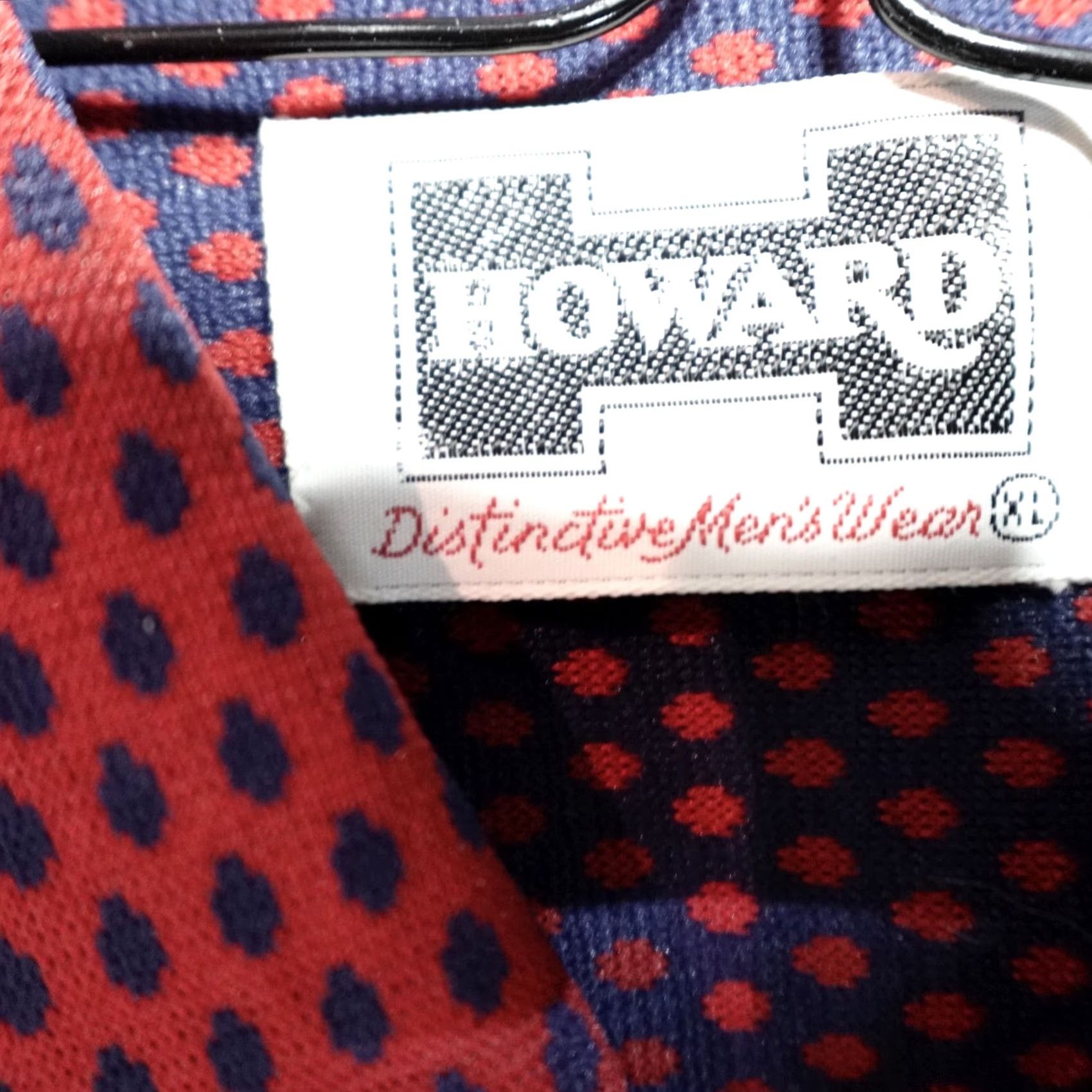 Vintage VINTAGE Howard Shirt L Red Polka Dot 70s Hippie Button-Up Long Sleeve Point Collar Mens Size US L / EU 52-54 / 3 - 4 Thumbnail