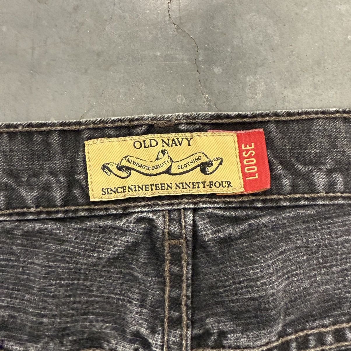 Vintage VINTAGE Y2K BLACK LOOSE BAGGY OLD NAVY DENIM SKATER JEANS Size US 36 / EU 52 - 6 Thumbnail
