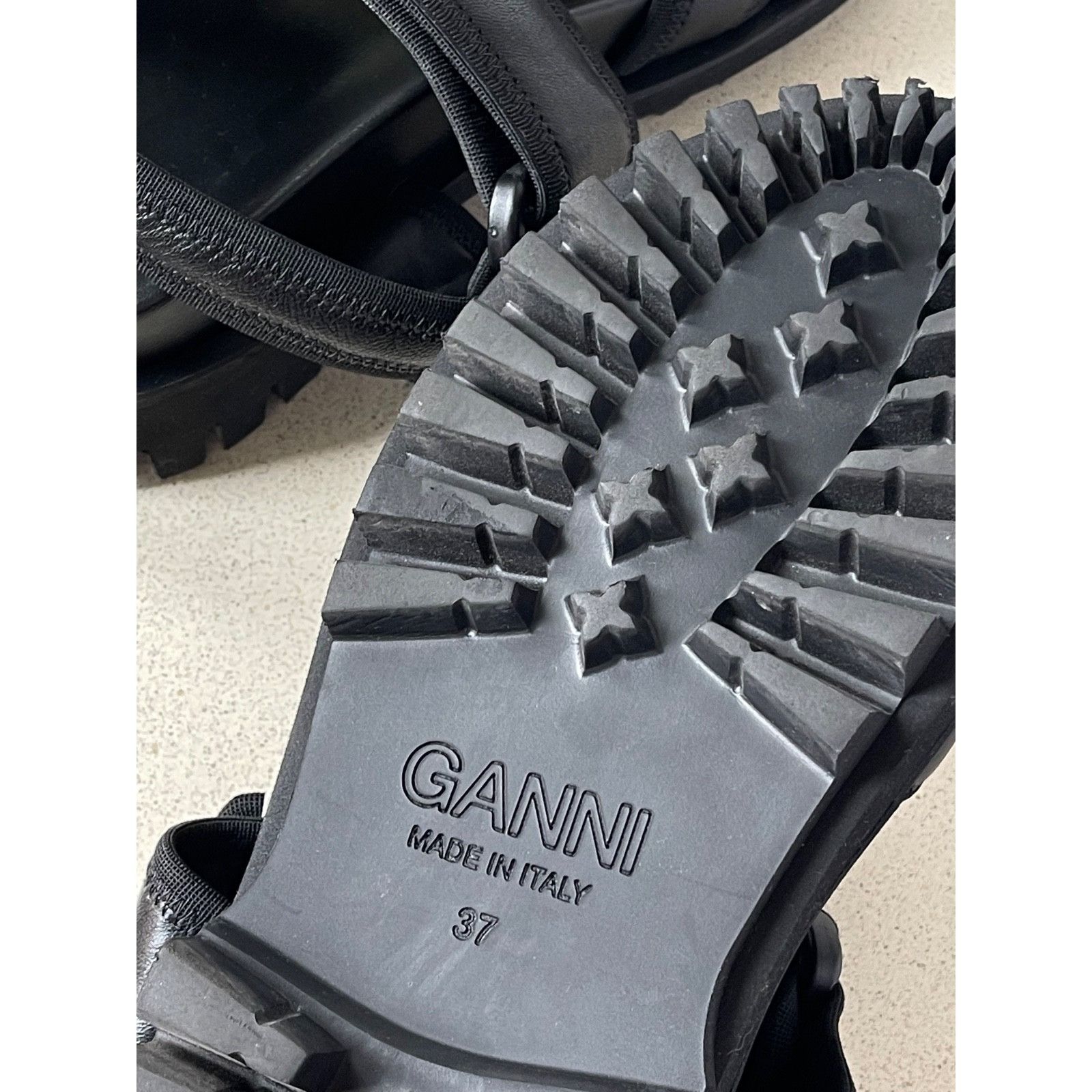 Ganni Ganni Utility Hiking Black Sandals Women’s Size: 37 US 7 Size US 7 / IT 37 - 16 Thumbnail