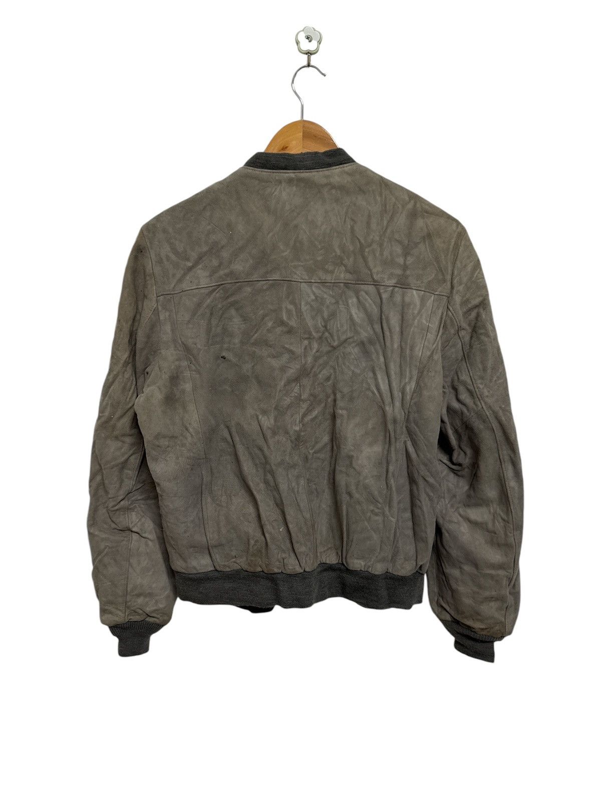 Robert Lewis × Vintage Vintage Arnold Palmer by Robert Lewis Suede Leather Cardigan Size US M / EU 48-50 / 2 - 3 Thumbnail