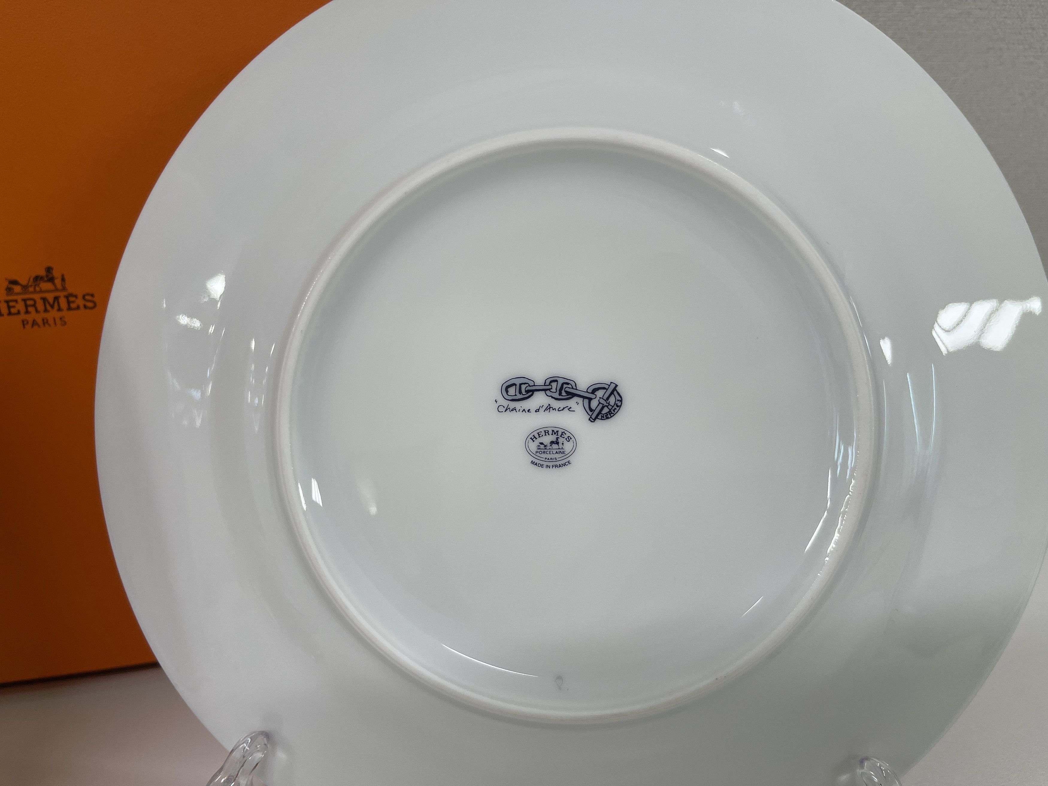 Hermes Hermes Chaine D'Ancre Blue Plate 2P Set Size ONE SIZE - 7 Thumbnail