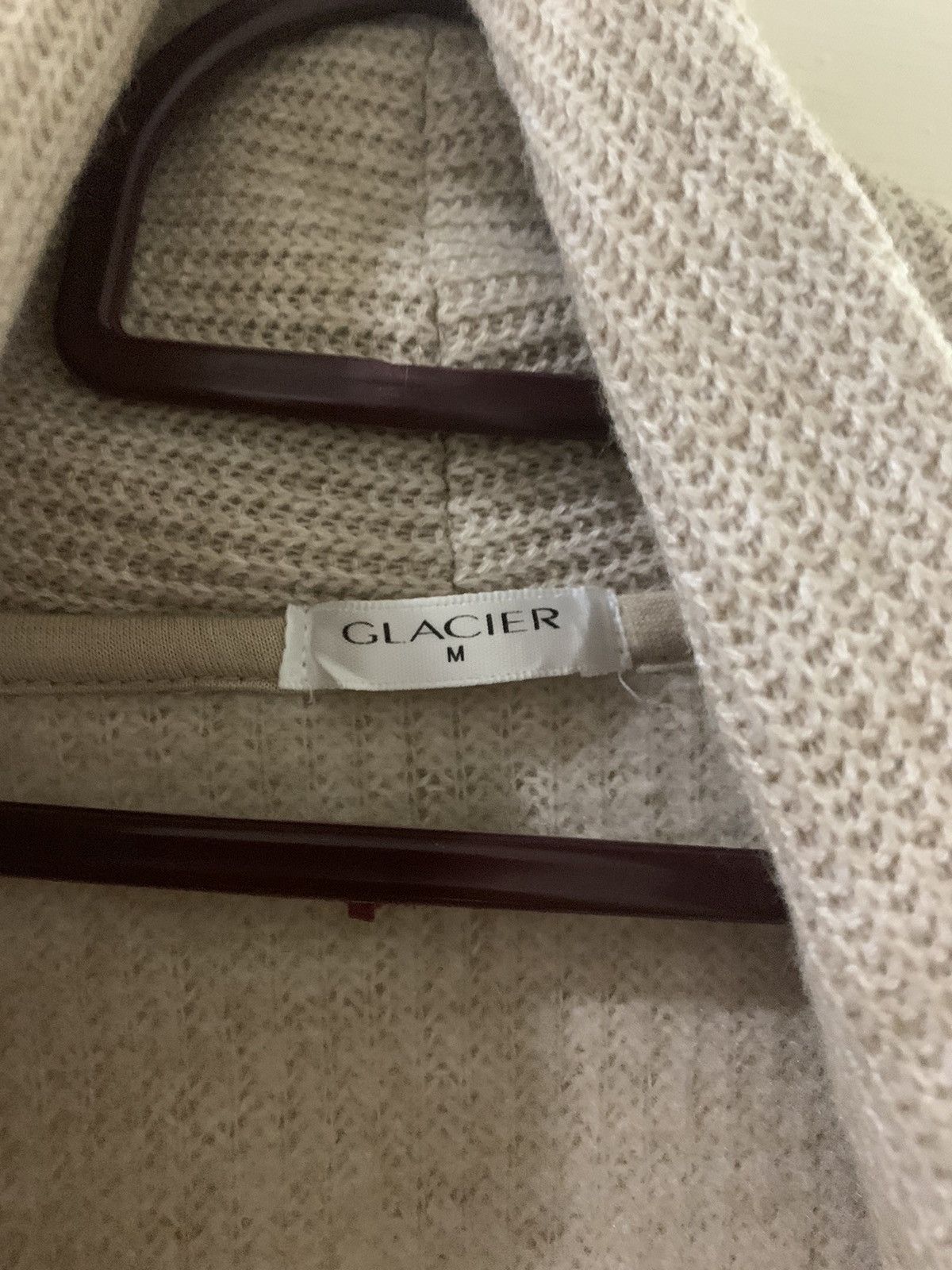 Aran Isles Knitwear × Japanese Brand × Vintage Cardigan Kimono Knit Japanese Brand Glacier x Vintage Size M / US 6-8 / IT 42-44 - 3 Thumbnail