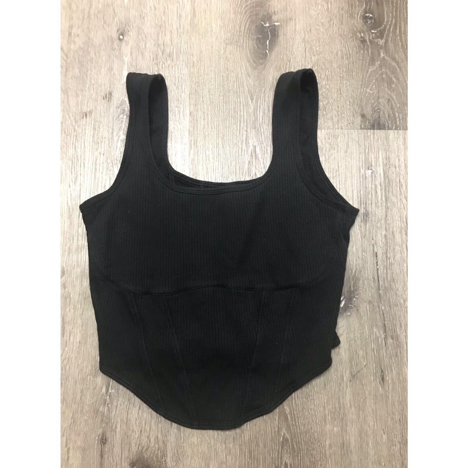 Victoria's Secret Victoria's Secret Pink Black Bralette Ribbed Large DD Underwired Adjustable Strap Womens L Black Bralette DD L Women Size ONE SIZE - 2 Thumbnail