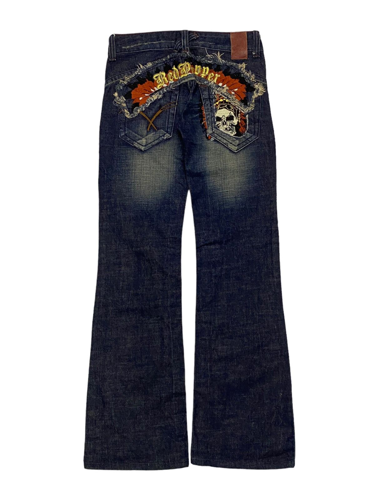 Hysteric Glamour × If Six Was Nine × Japanese Brand Flare Red Pepper Japan Jean Patches Distressed Embroidery Size US 30 / EU 46 - 4 Thumbnail