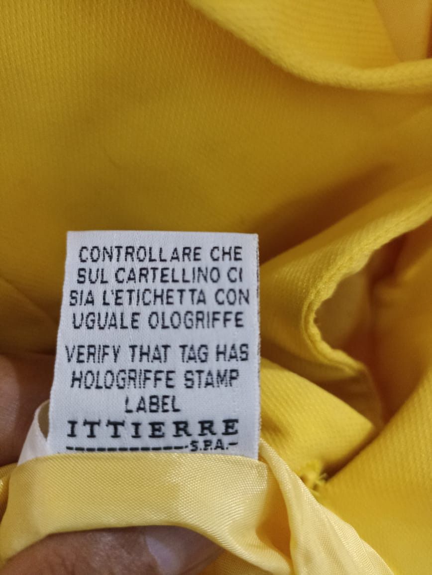 Versace Vintage Yellow Versace Blazzer Size 34S - 8 Thumbnail