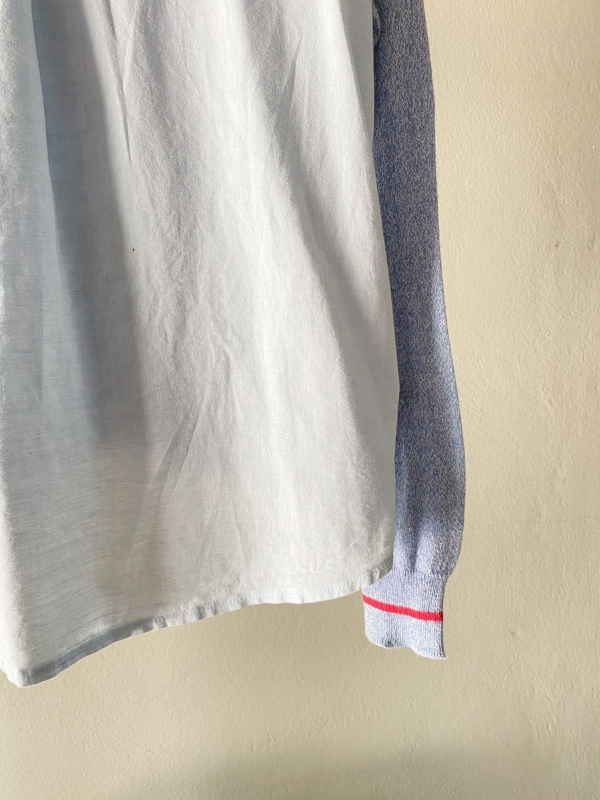 Japanese Brand 1% Percent Layered Light Blue Cardigan Size XS / US 0-2 / IT 36-38 - 10 Thumbnail