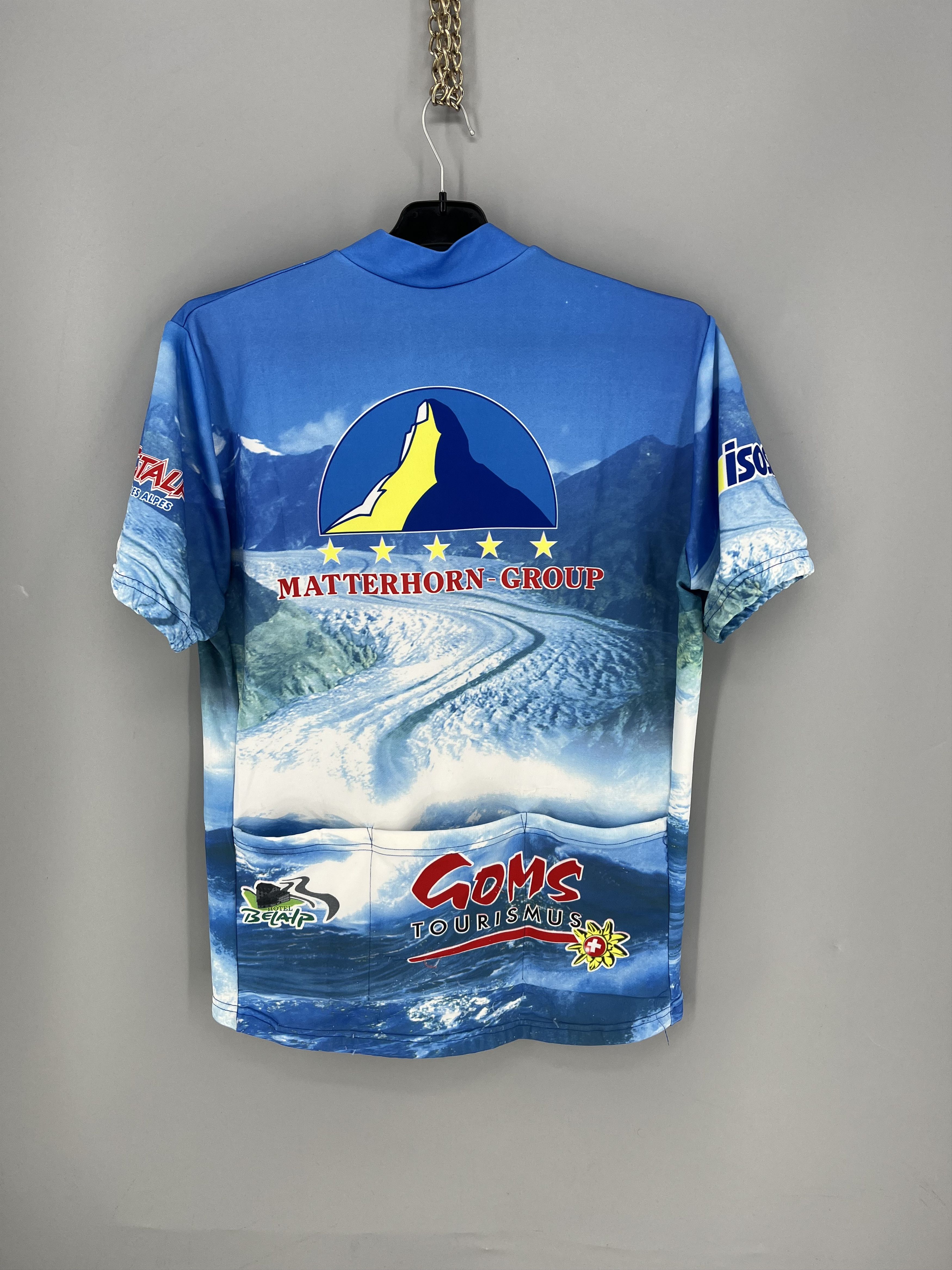 Vintage Vtg Maralp Tour ’98 Aletsch Cycl0ing Jersey Mountain Print Size US XL / EU 56 / 4 - 11 Thumbnail