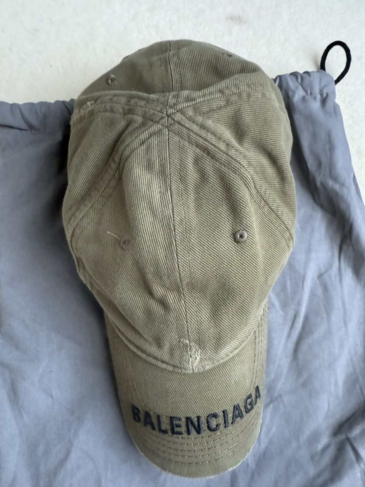 Balenciaga Balenciaga x Demna khaki military logo cap hat Grail L Size ONE SIZE - 10 Thumbnail