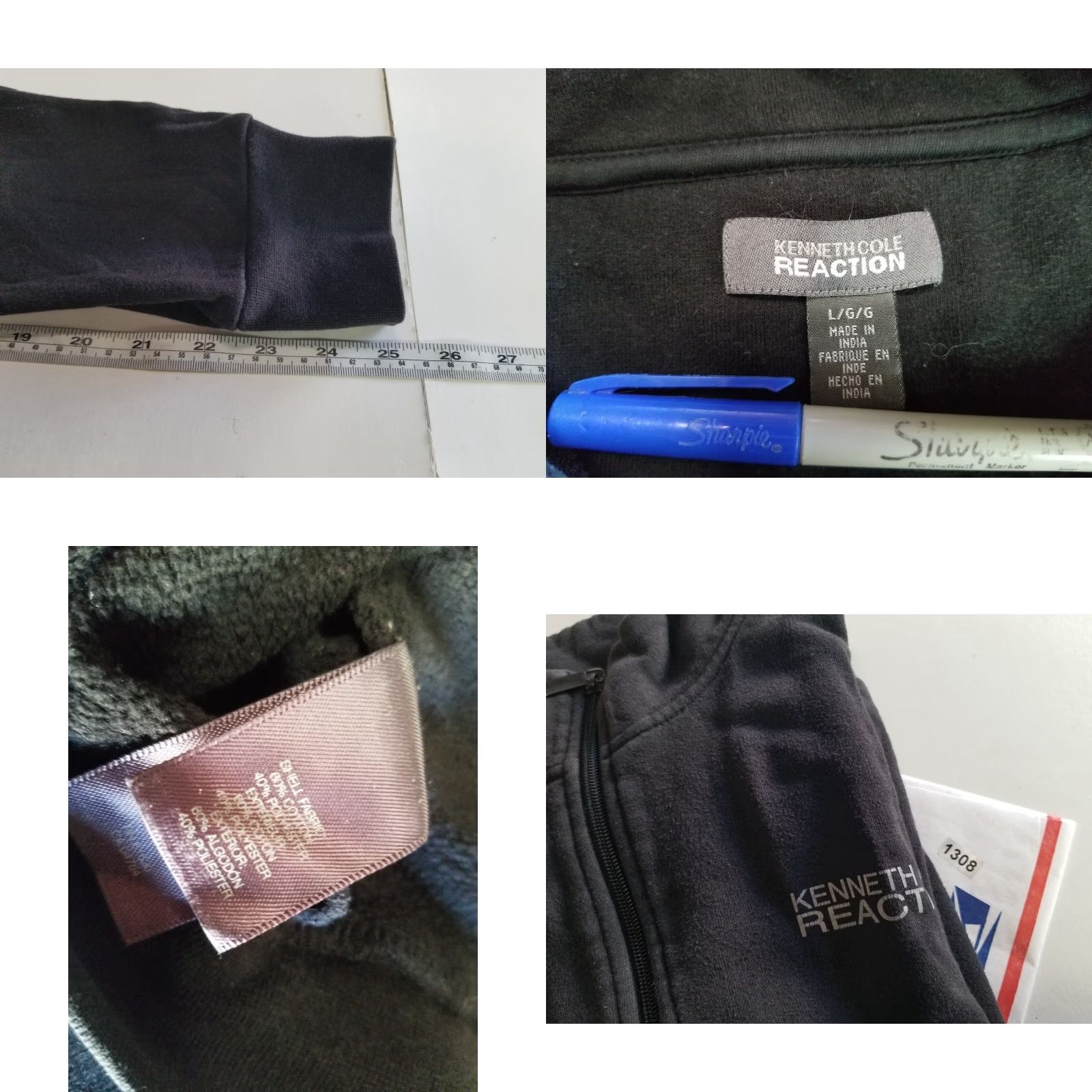 Kenneth Cole Kenneth Cole Reaction Zip Up Jacket Sweater Size Large Black Men Size US L / EU 52-54 / 3 - 8 Thumbnail