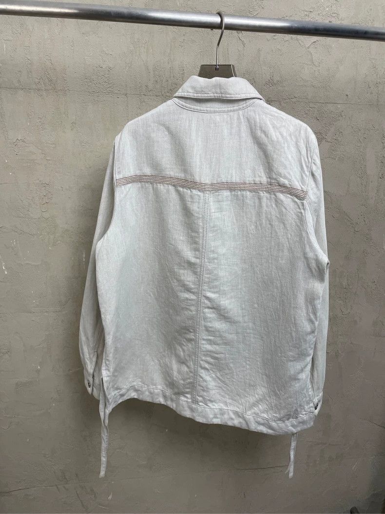 Loewe LOEWE Miumiu leather pocket logo shirt coat Size XXS / US 00 / IT 34 - 6 Thumbnail
