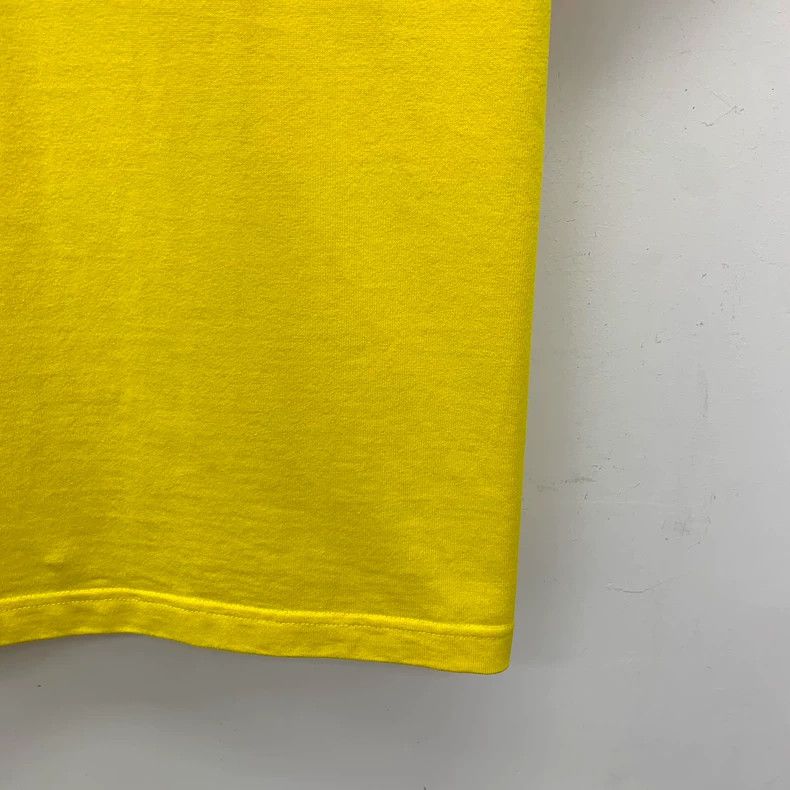 Balenciaga Balenciaga Yellow logo monogrammed cotton crewneck T-shirt Size US XXS / EU 40 - 4 Thumbnail