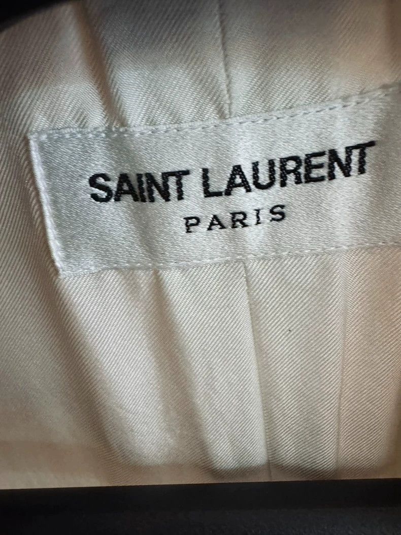 Saint Laurent Paris Saint Laurent Paris Saint Laurent Double-Breasted White Bl Size US S / EU 44-46 / 1 - 4 Thumbnail
