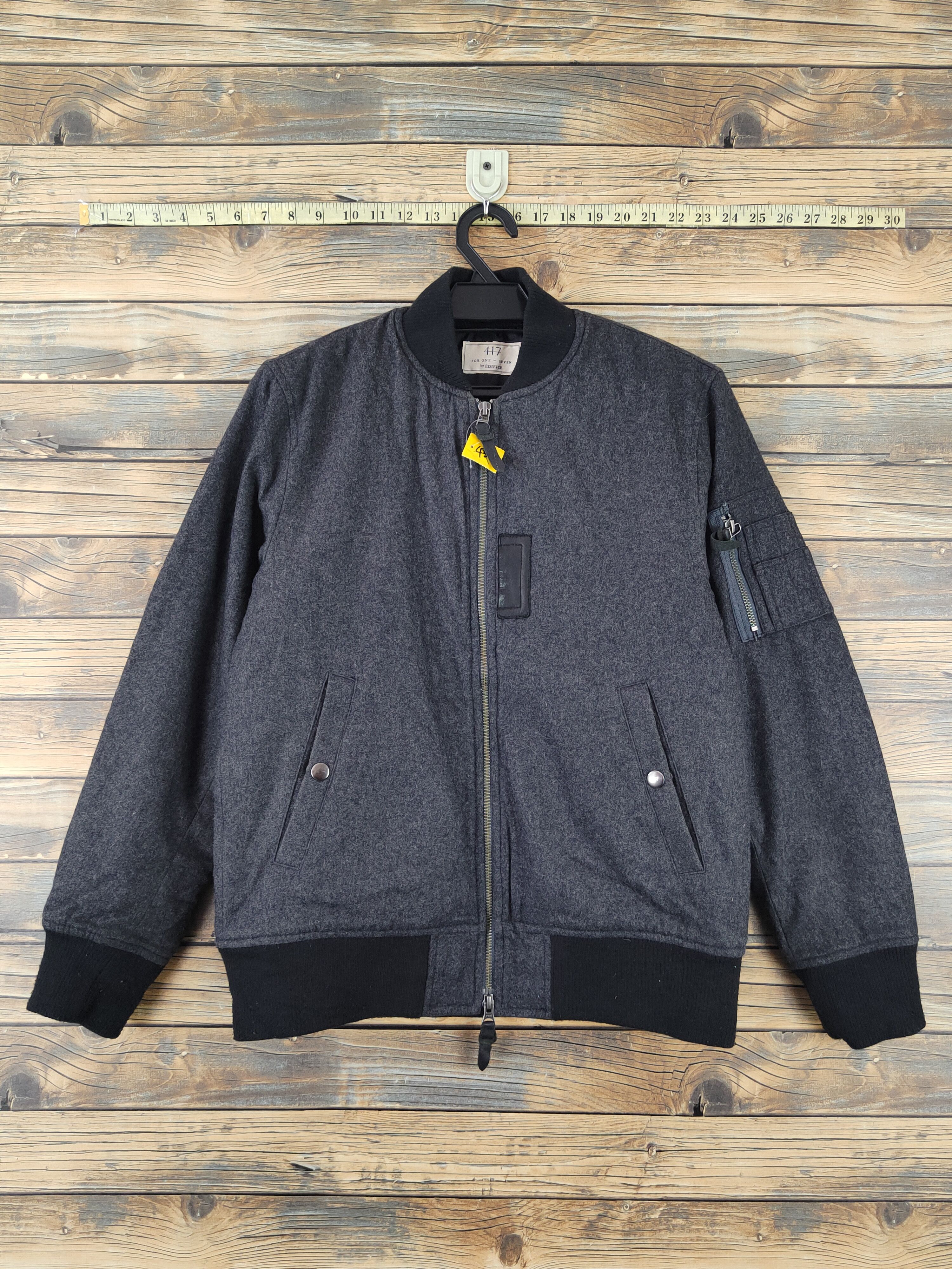 Japanese Brand × Vintage For One Seven-Edifice 417 Black Wool Jackets #W2246 Size US S / EU 44-46 / 1 - 1 Thumbnail