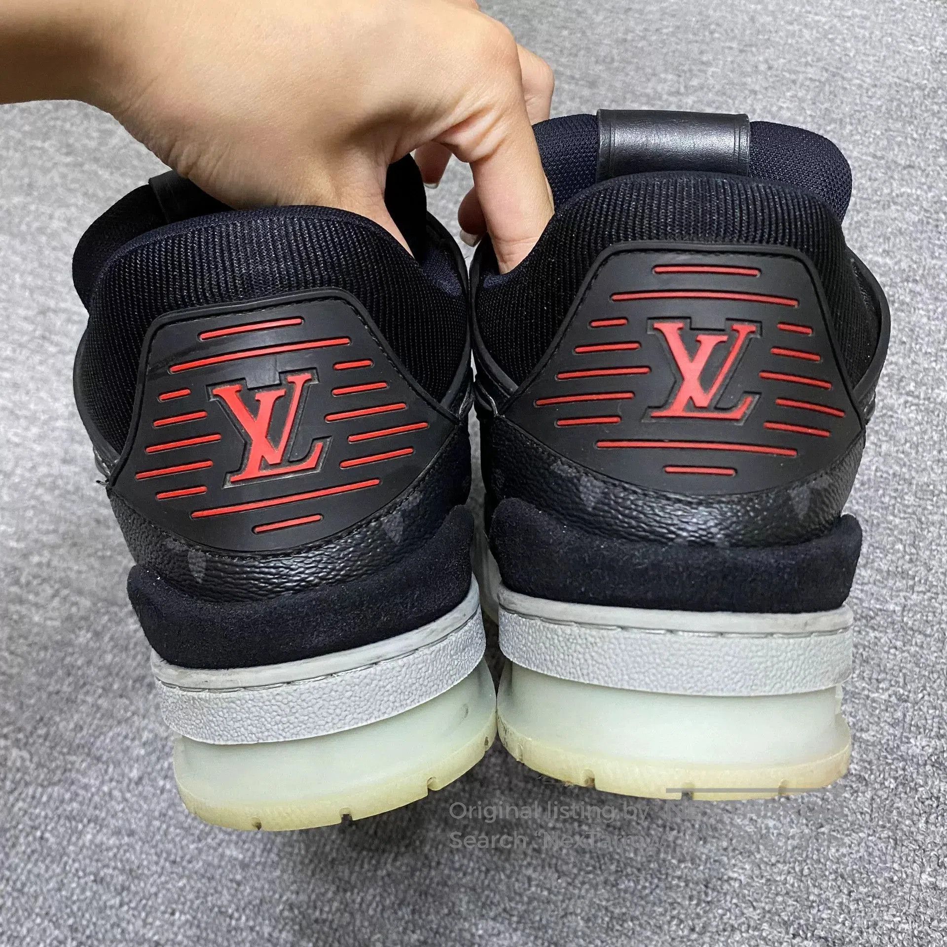 Louis Vuitton LOUIS VUITTON LV Trainer Black Sneakers. Size US 7.5 / EU 40-41 - 6 Thumbnail