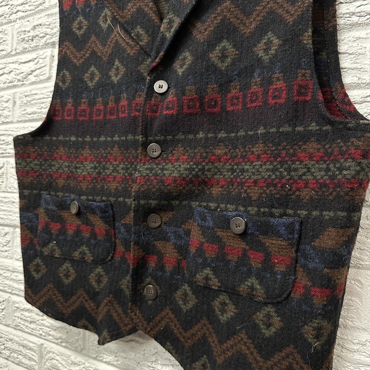 Woolrich Woolen Mills Vintage Aztec Woolrich 100% Wool Vest Men’s Large Size US L / EU 52-54 / 3 - 5 Thumbnail