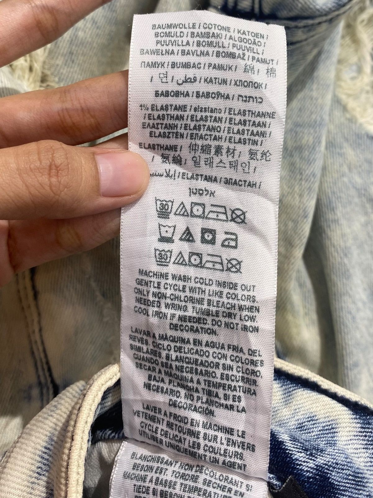 Guess Guess Blue Acid Wash Style Skinny Jeans Size US 30 / EU 46 - 13 Thumbnail