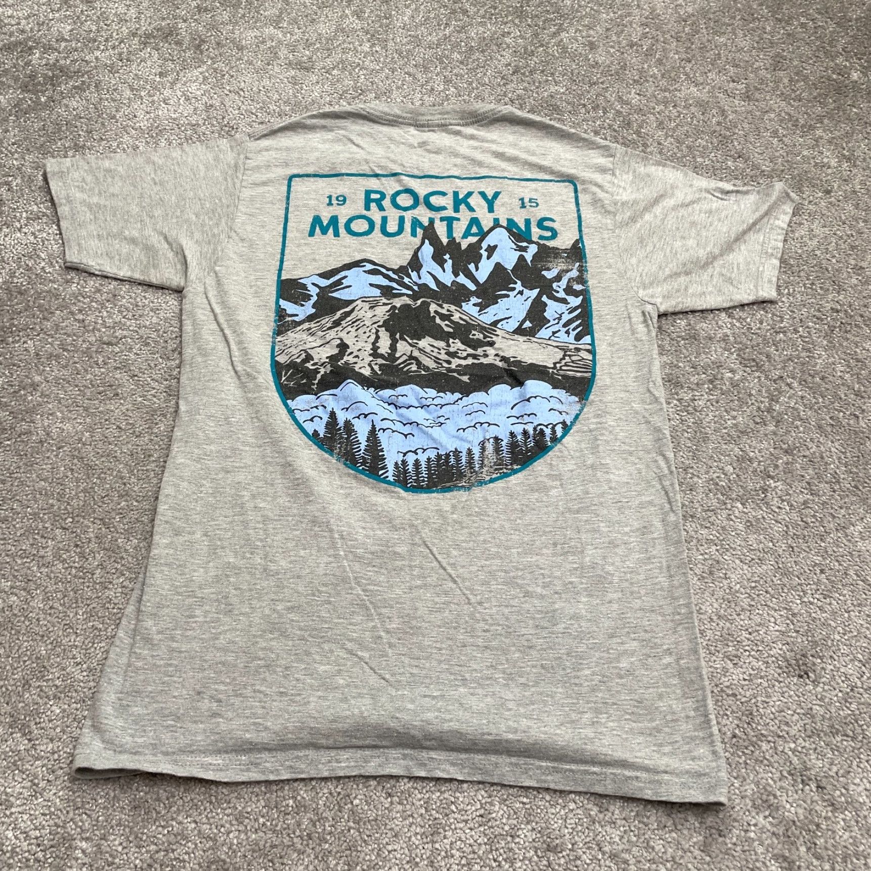 Vintage Columbia Graphic T-Shirt Men Small Gray Crew Neck Short Sleeve Cotton Casual Tee Size US S / EU 44-46 / 1 - 2 Thumbnail