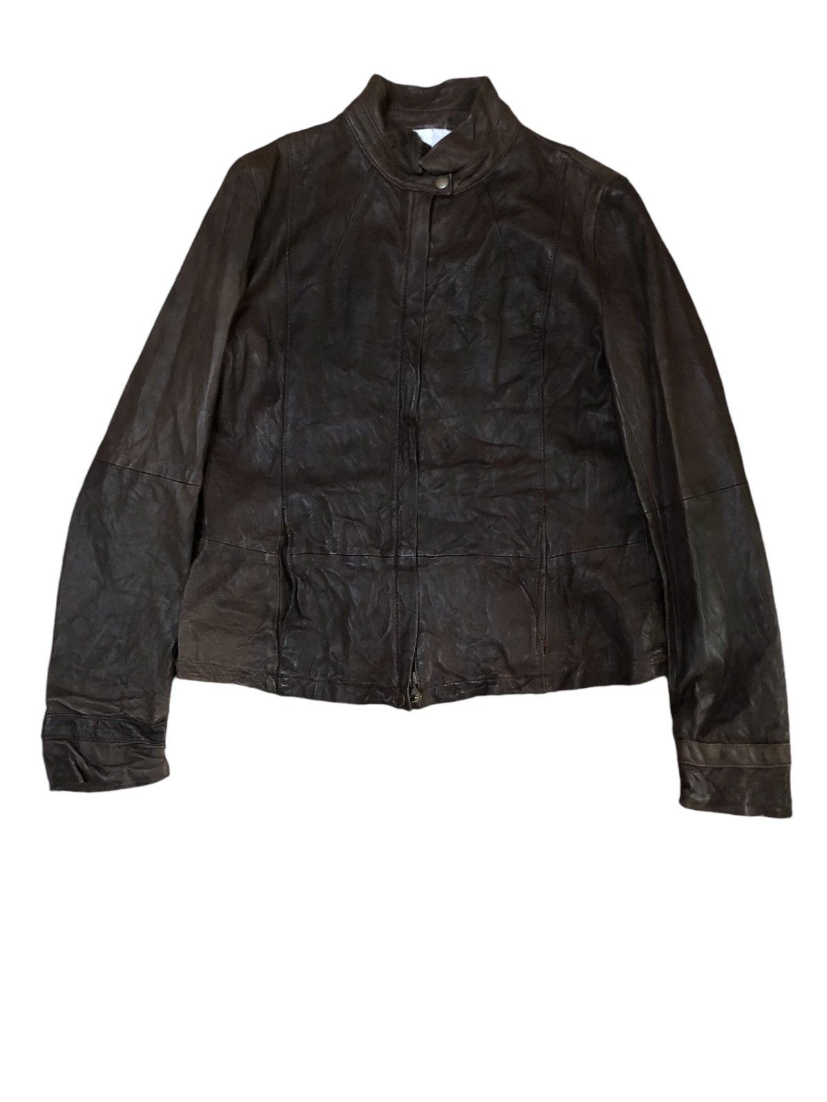 Leather × Tomorrowland Macphee Tomorrowland Cropped Lamb Leather Jacket Size XS / US 0-2 / IT 36-38 - 1 Thumbnail