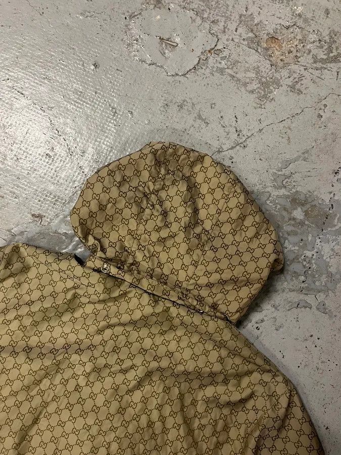 SS2011 Gucci G Beige Hooded Light Jacket