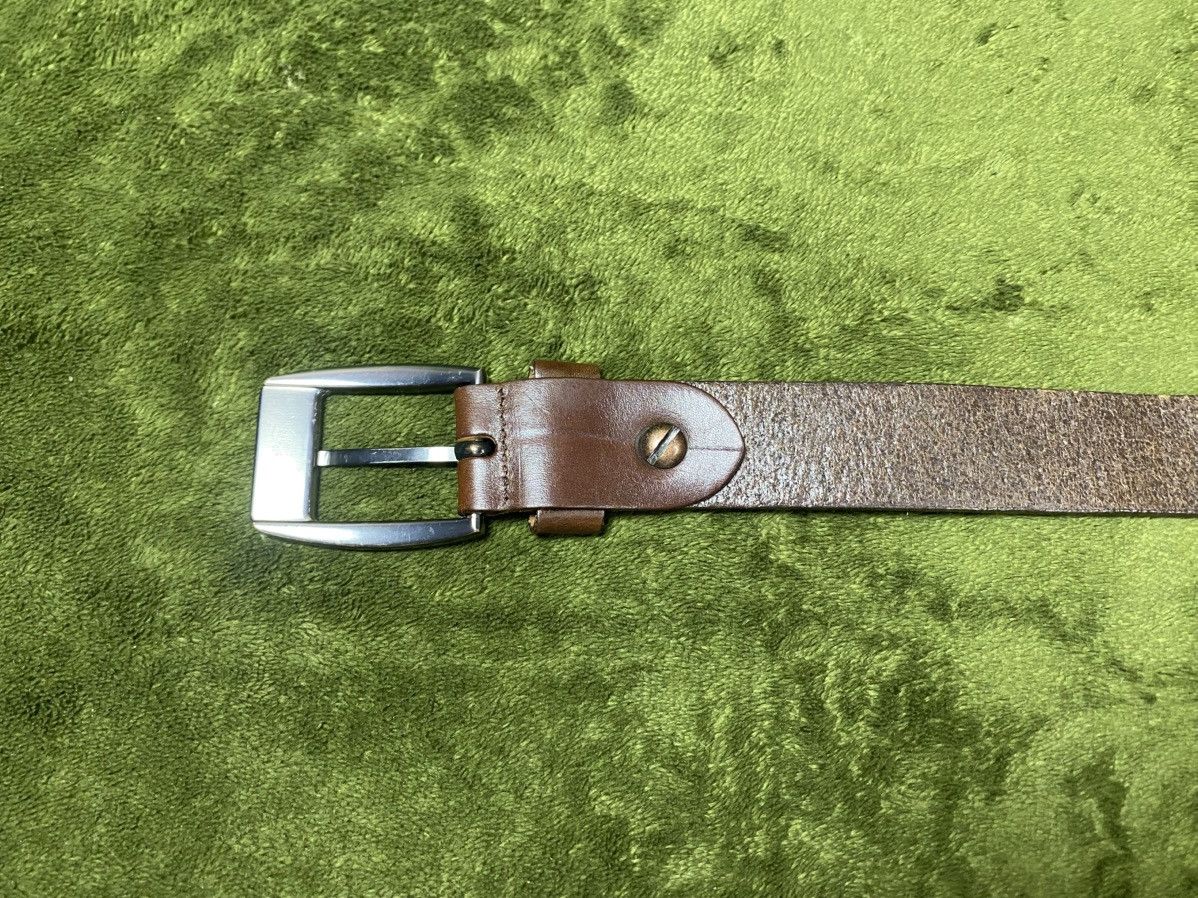 Evisu Evisu brown leather belt Size 32 - 7 Thumbnail