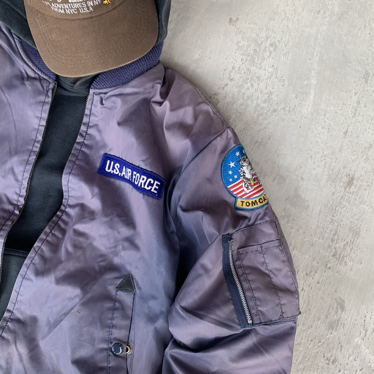 Vintage Faded vintage MA-1 Bomber vintage Jacket Size US M / EU 48-50 / 2 - 5 Thumbnail