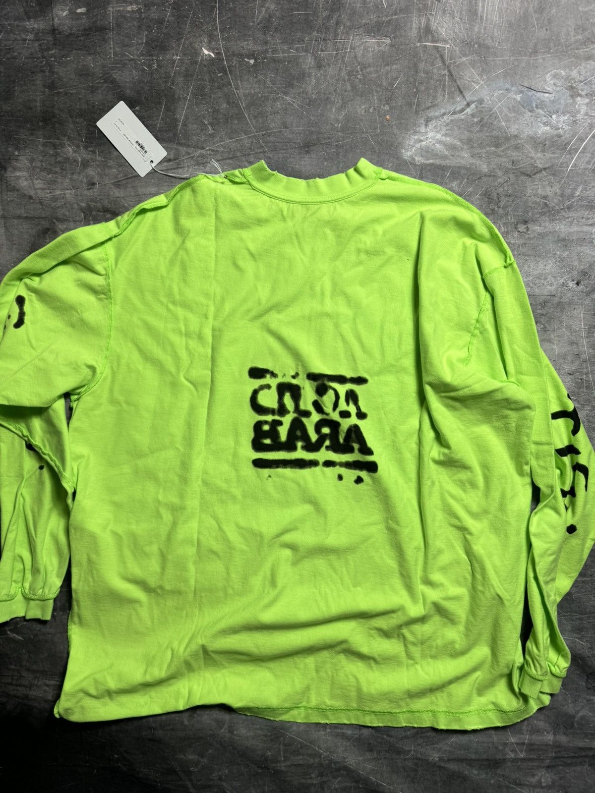 Balenciaga Balenciaga Acid Arab Distressed Long Sleeve Shirt LIMITED Size US S / EU 44-46 / 1 - 2 Thumbnail